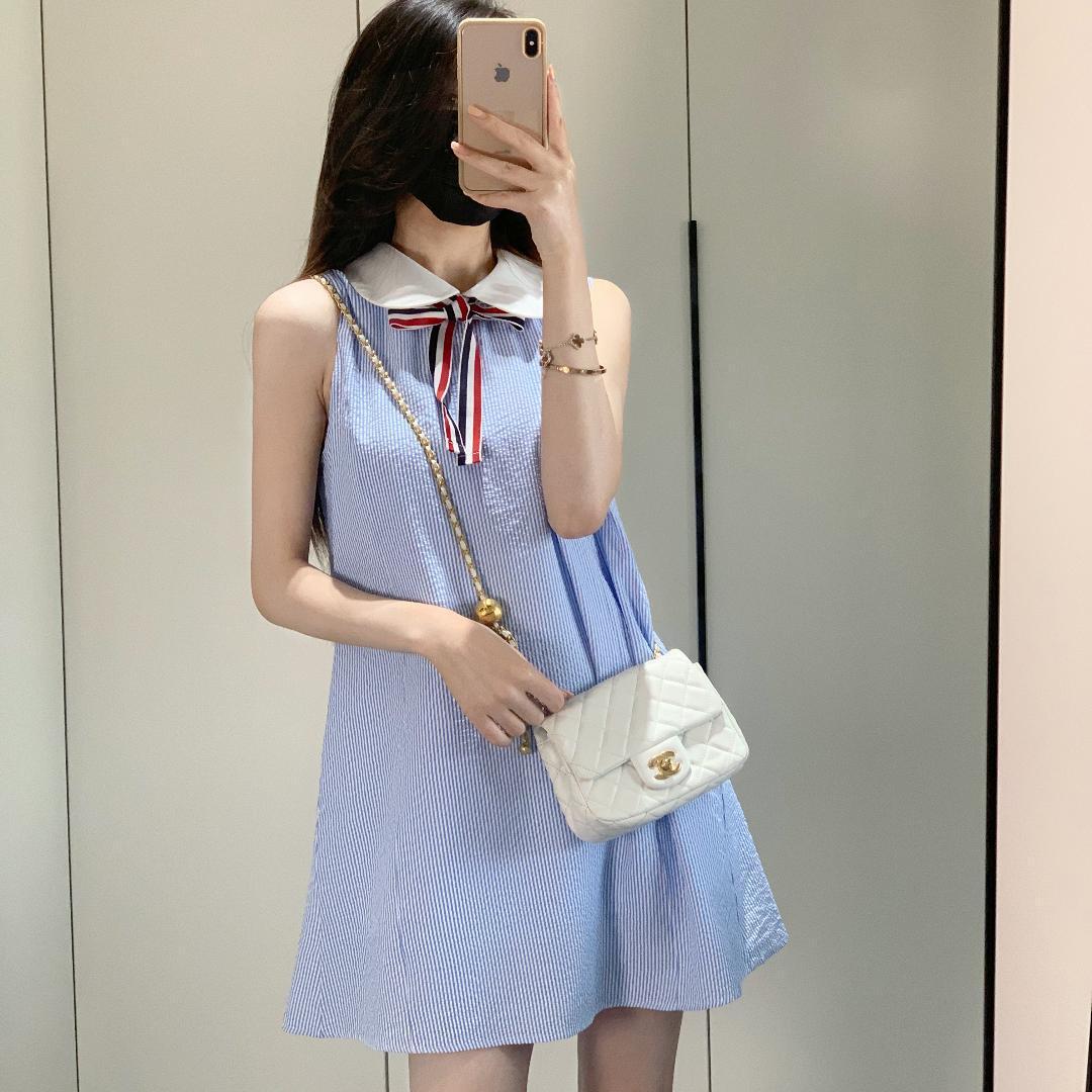 Blue Striped Shirt Dress(复制) THOM TREND