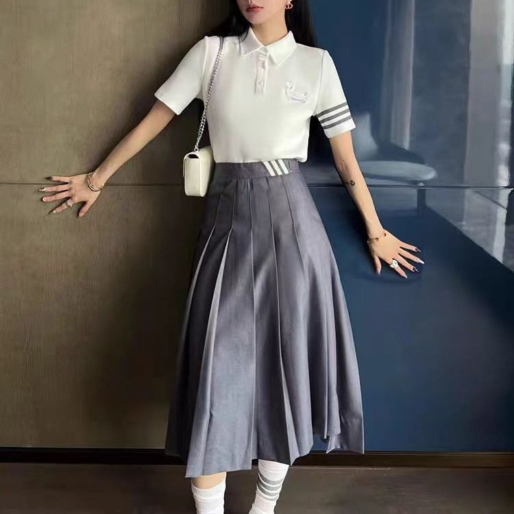 THOM Polo T-shirt + pleated skirt set(复制) THOM TREND