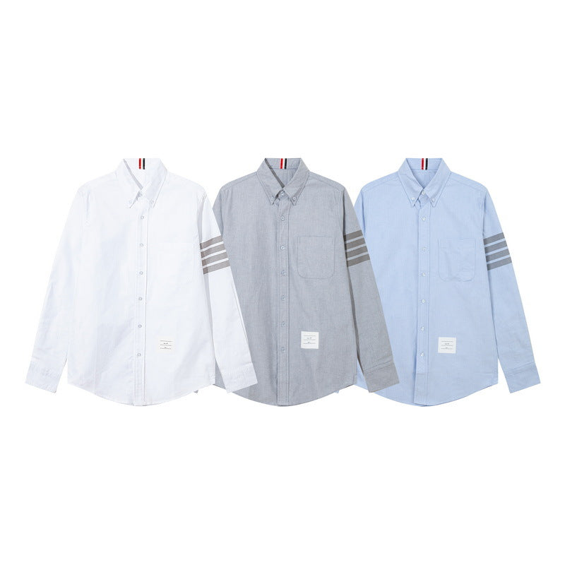 Placket ribbon shirt(副本) THOM TREND