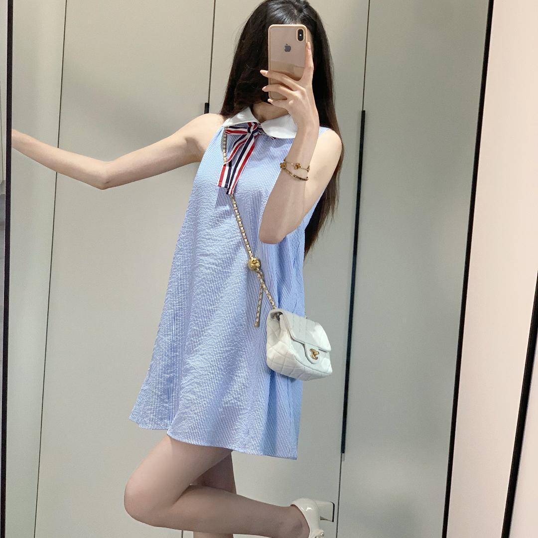 Blue Striped Shirt Dress(复制) THOM TREND