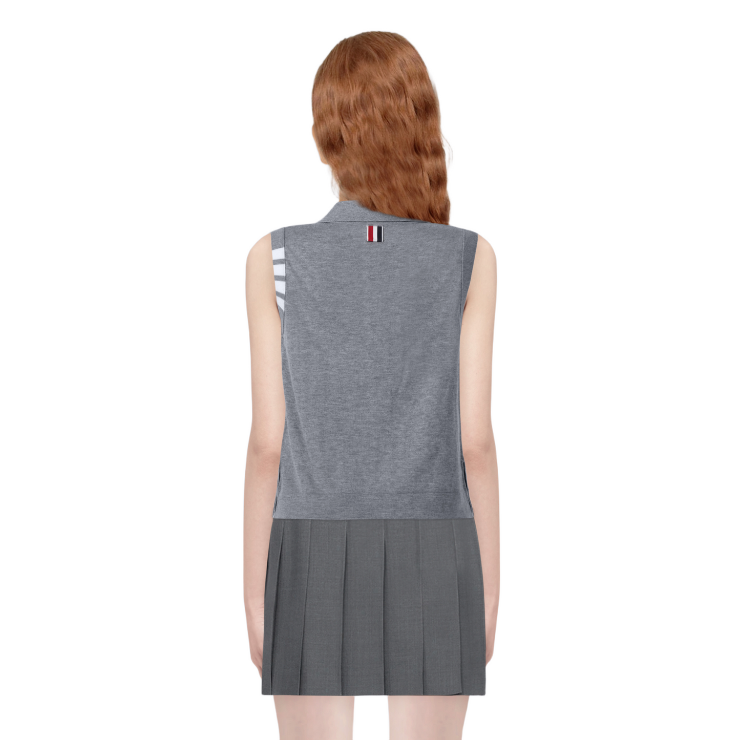 Women's tricolor knitted short sleeves(副本) THOM TREND