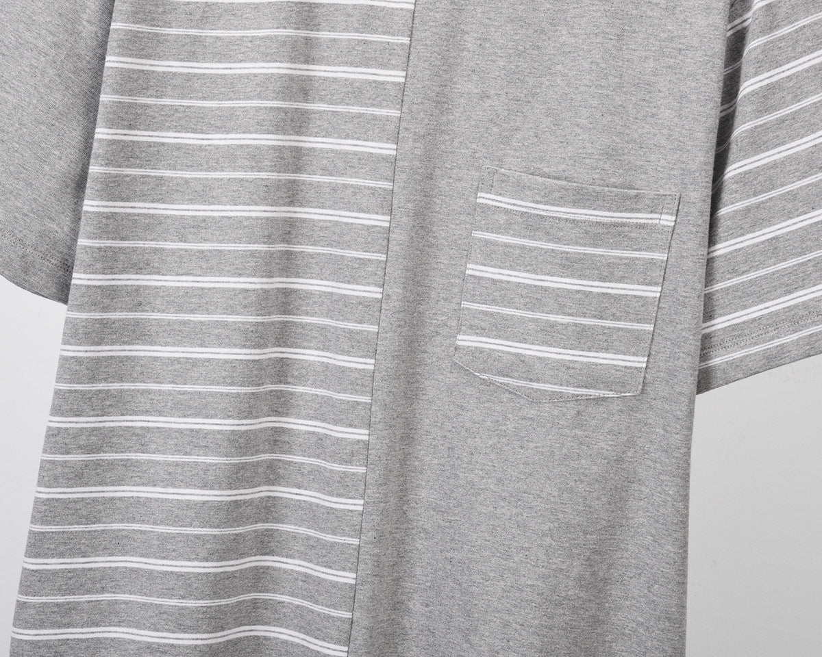 Unisex Striped Short Sleeve T-Shirt(副本) THOM TREND