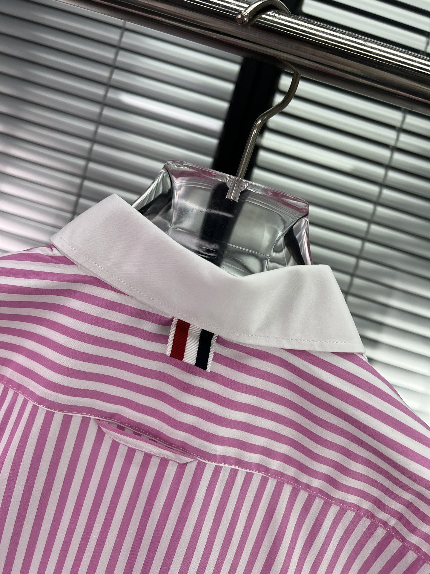 2025SS striped long-sleeved shirt THOM TREND