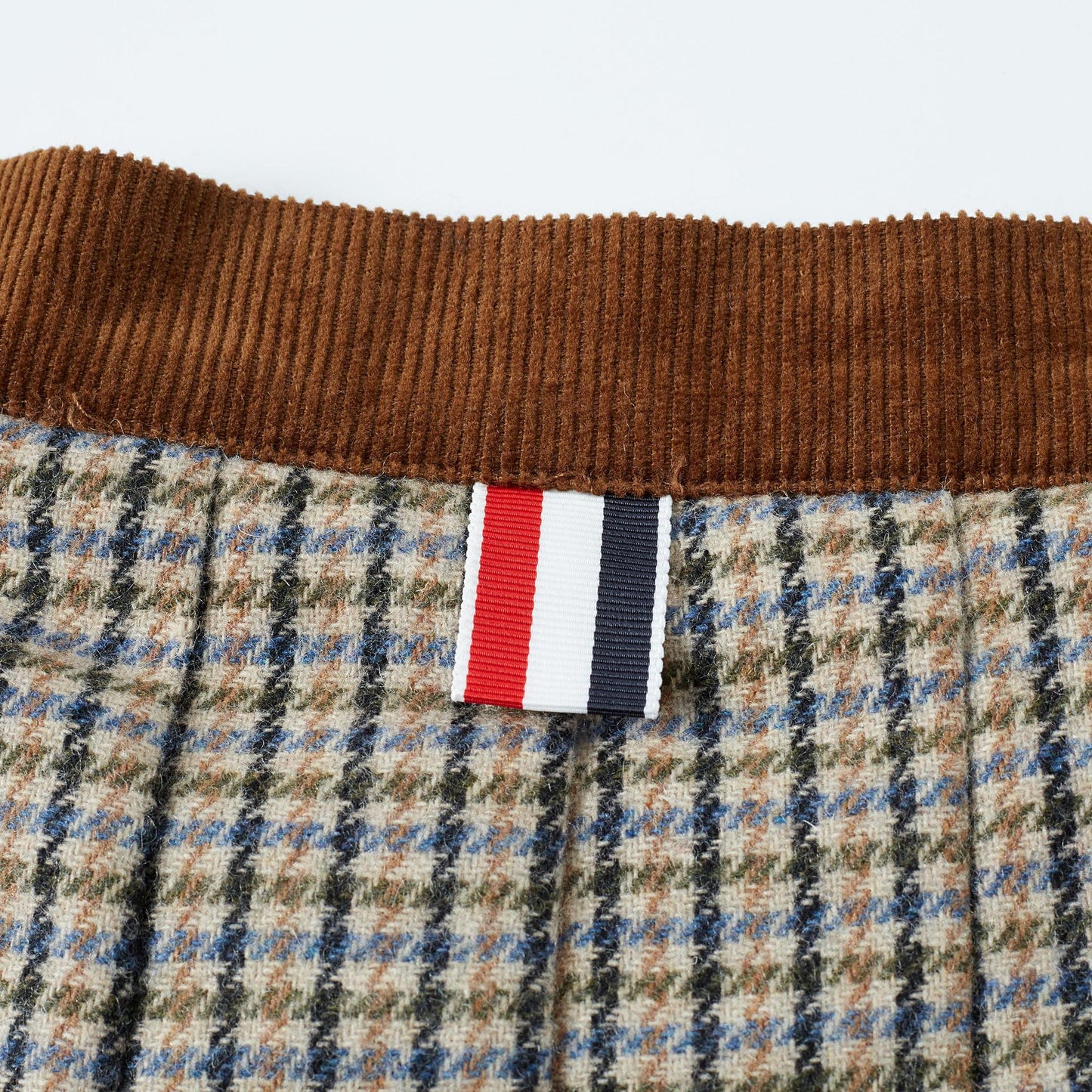 2025SS Contrast color plaid skirt