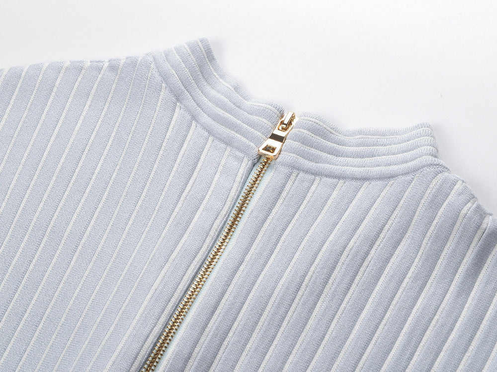 2025SS Sleeveless V-neck knitted dress THOM TREND