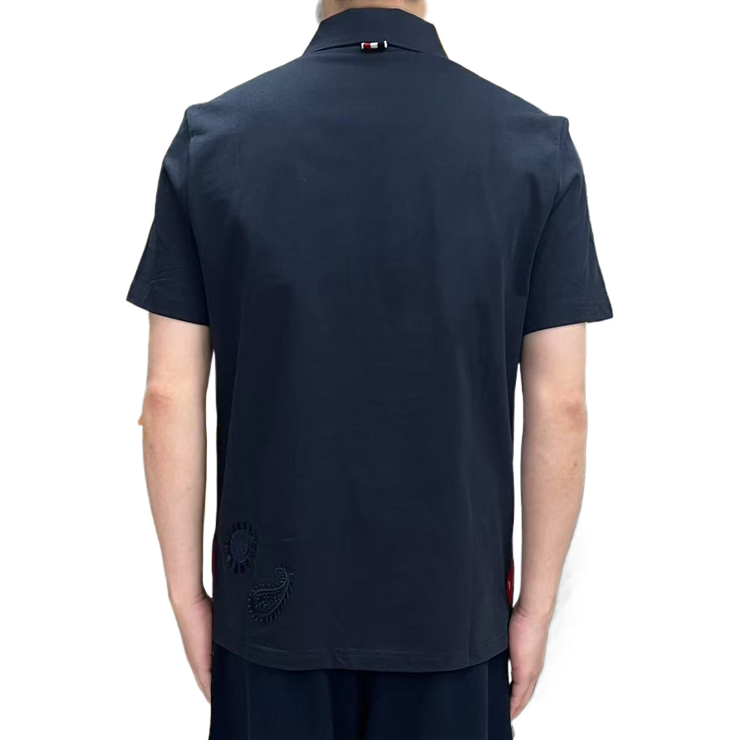2025SS Men's floral embroidered T-shirt THOM TREND