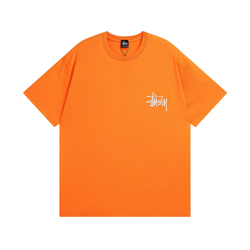 Ice cube pattern short-sleeved T-shirt