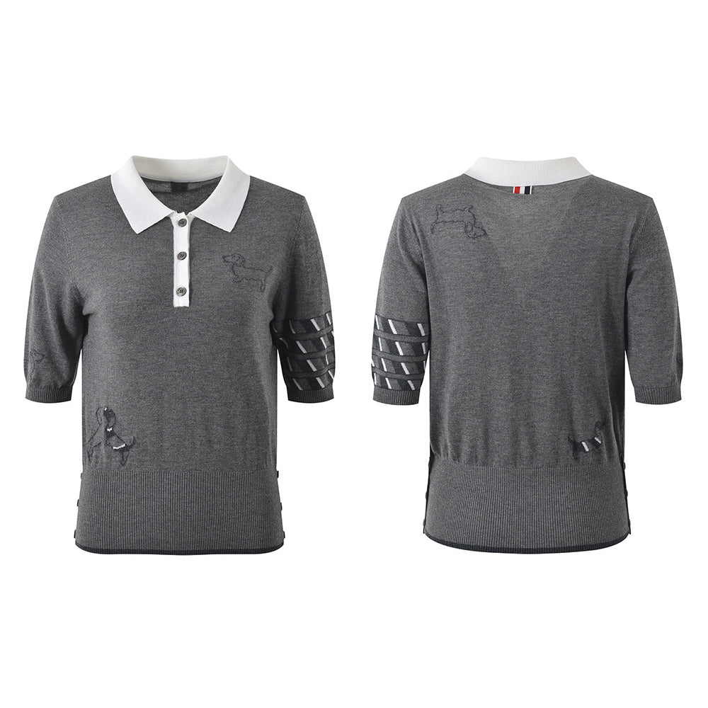 Lady Flowers polo shirt THOM TREND