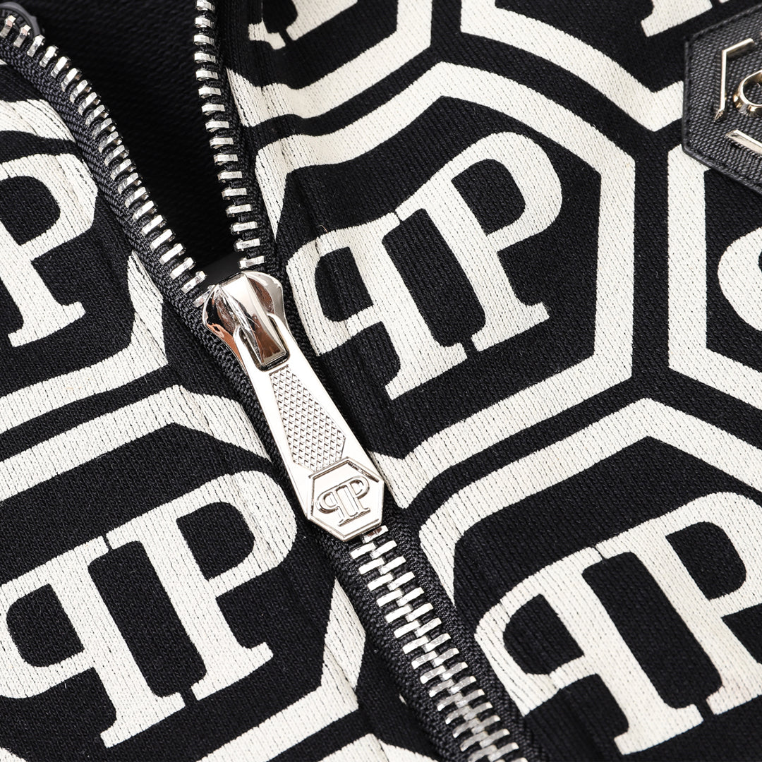 New 2025SS Sports Black Hoodie