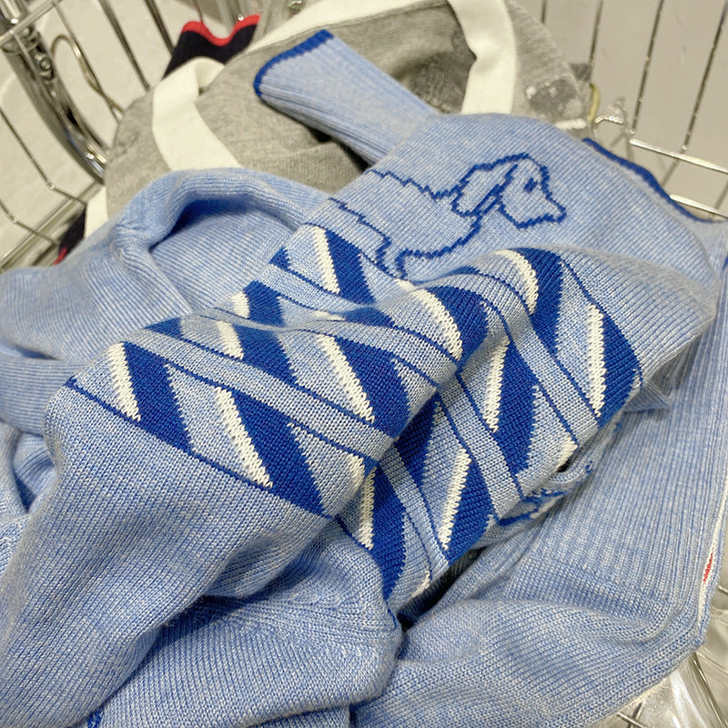 2025SS Puppy jacquard cardigan THOM TREND