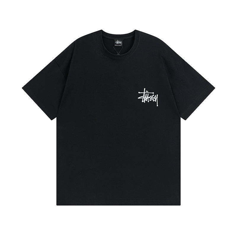 Ice cube pattern short-sleeved T-shirt