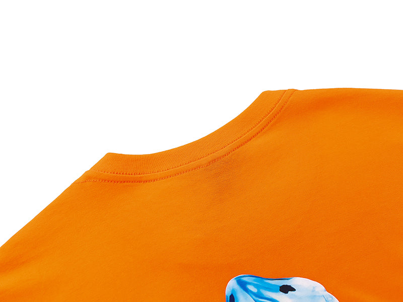 Ice cube pattern short-sleeved T-shirt