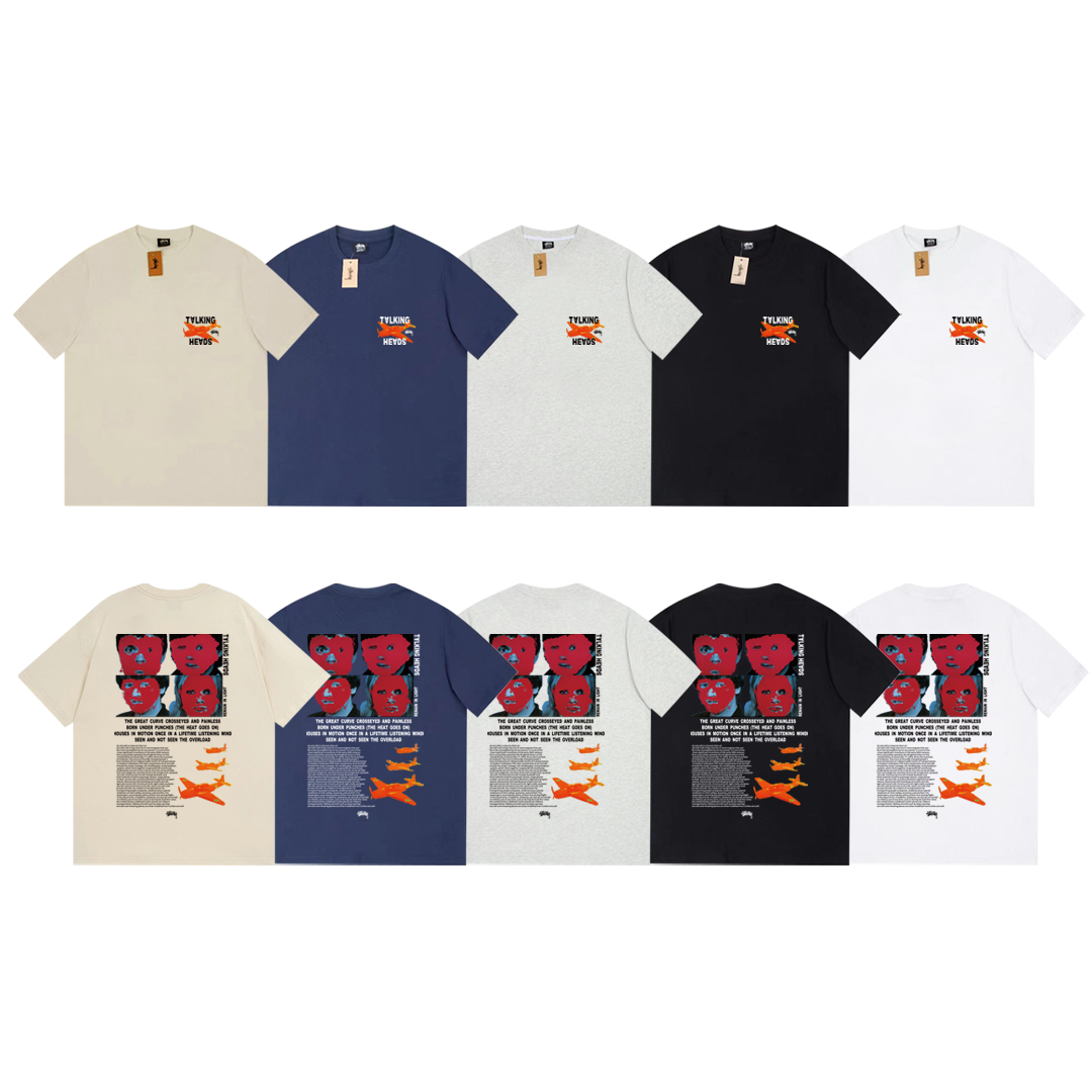 Portrait letter print T-shirt