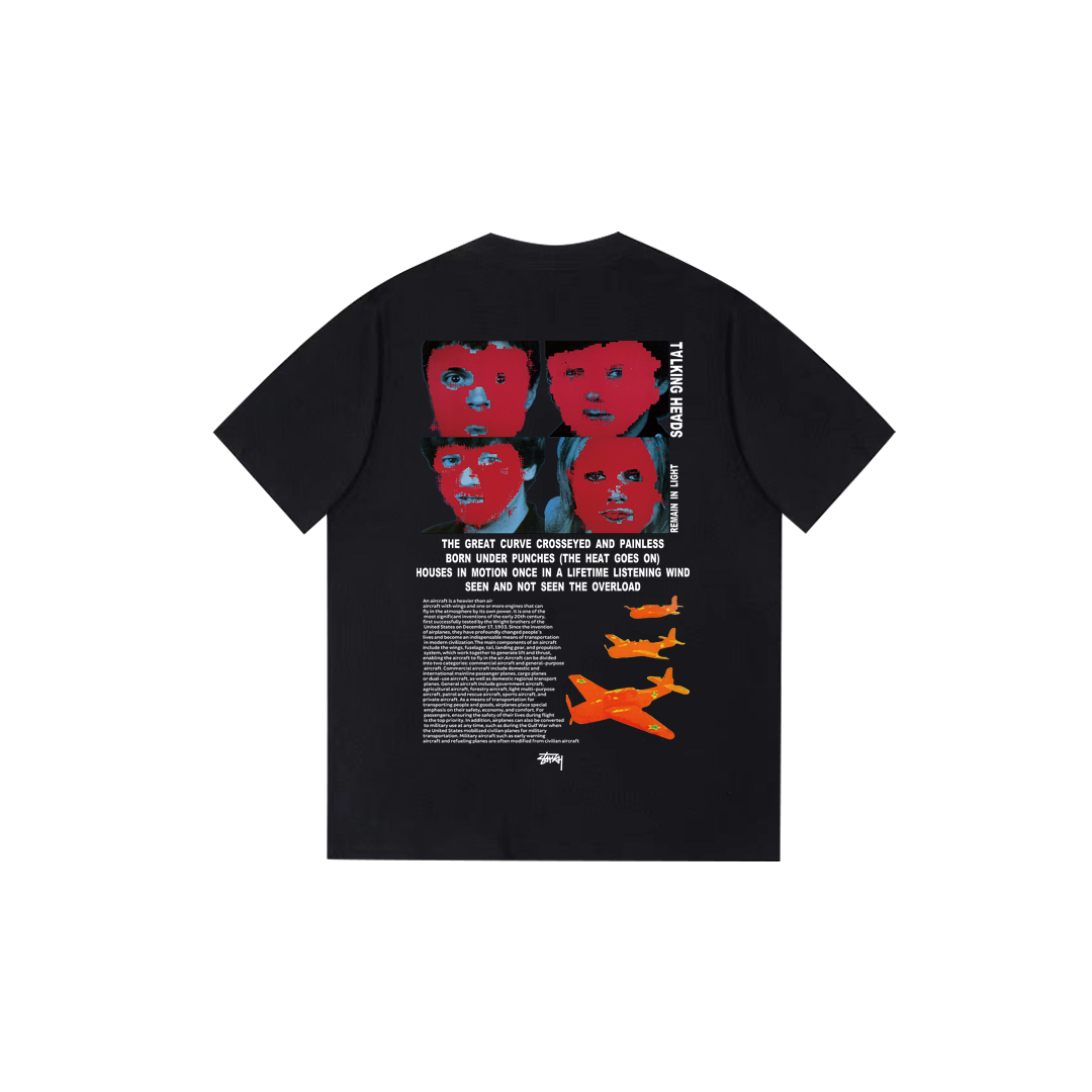 Portrait letter print T-shirt