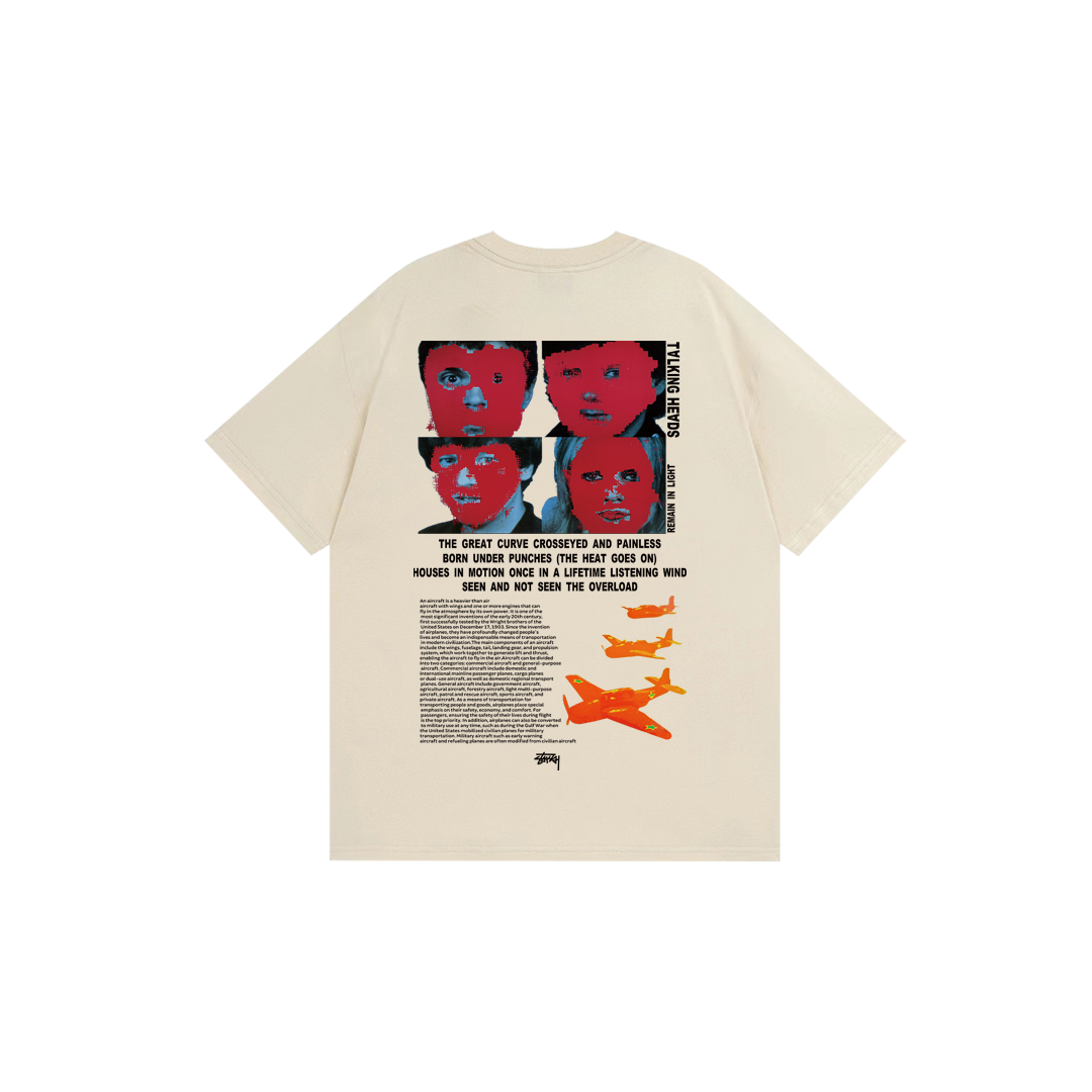 Portrait letter print T-shirt
