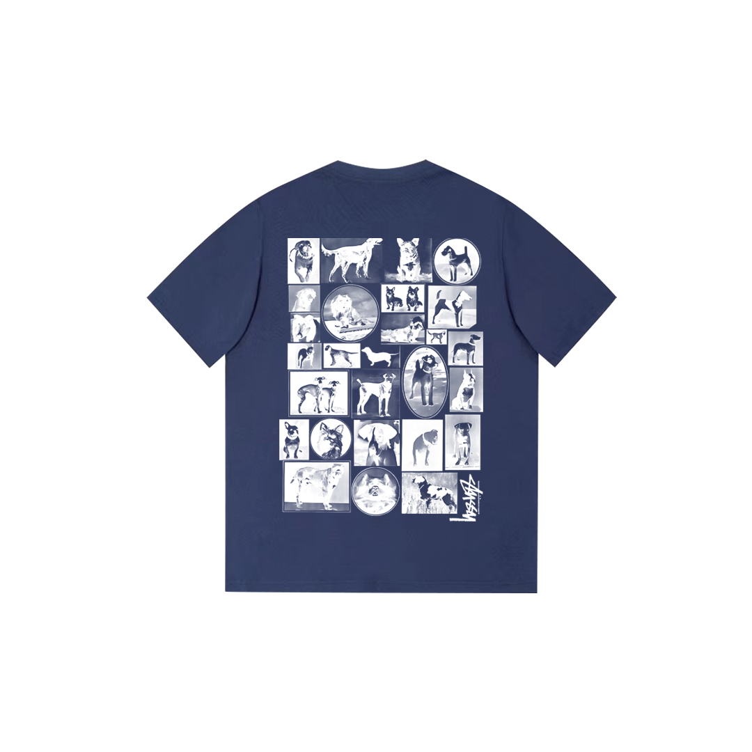 animal puzzle print T-shirt