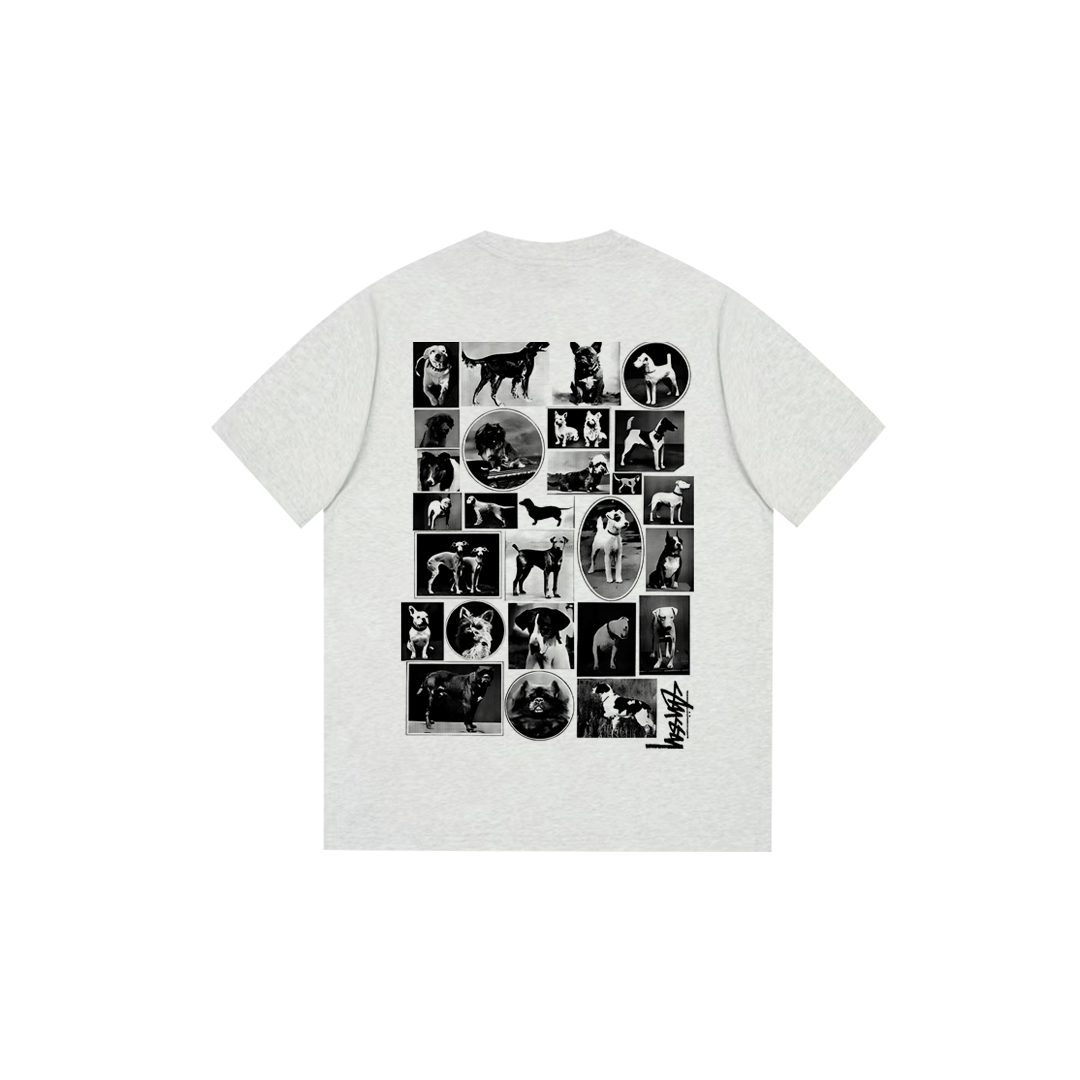 animal puzzle print T-shirt