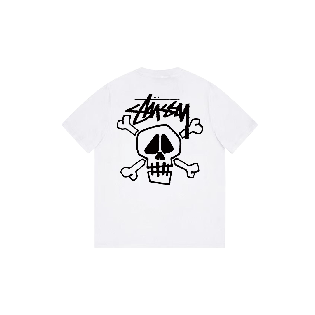 skull print T-shirt