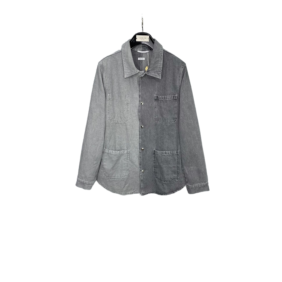 2025SSS Colorblock denim shirt jacket THOM TREND