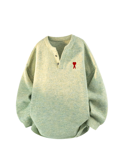 American Henley Collar Sweater THOM TREND