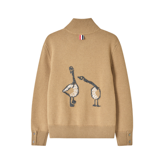 2025SS Feather intarsia sweater（副本） THOM TREND