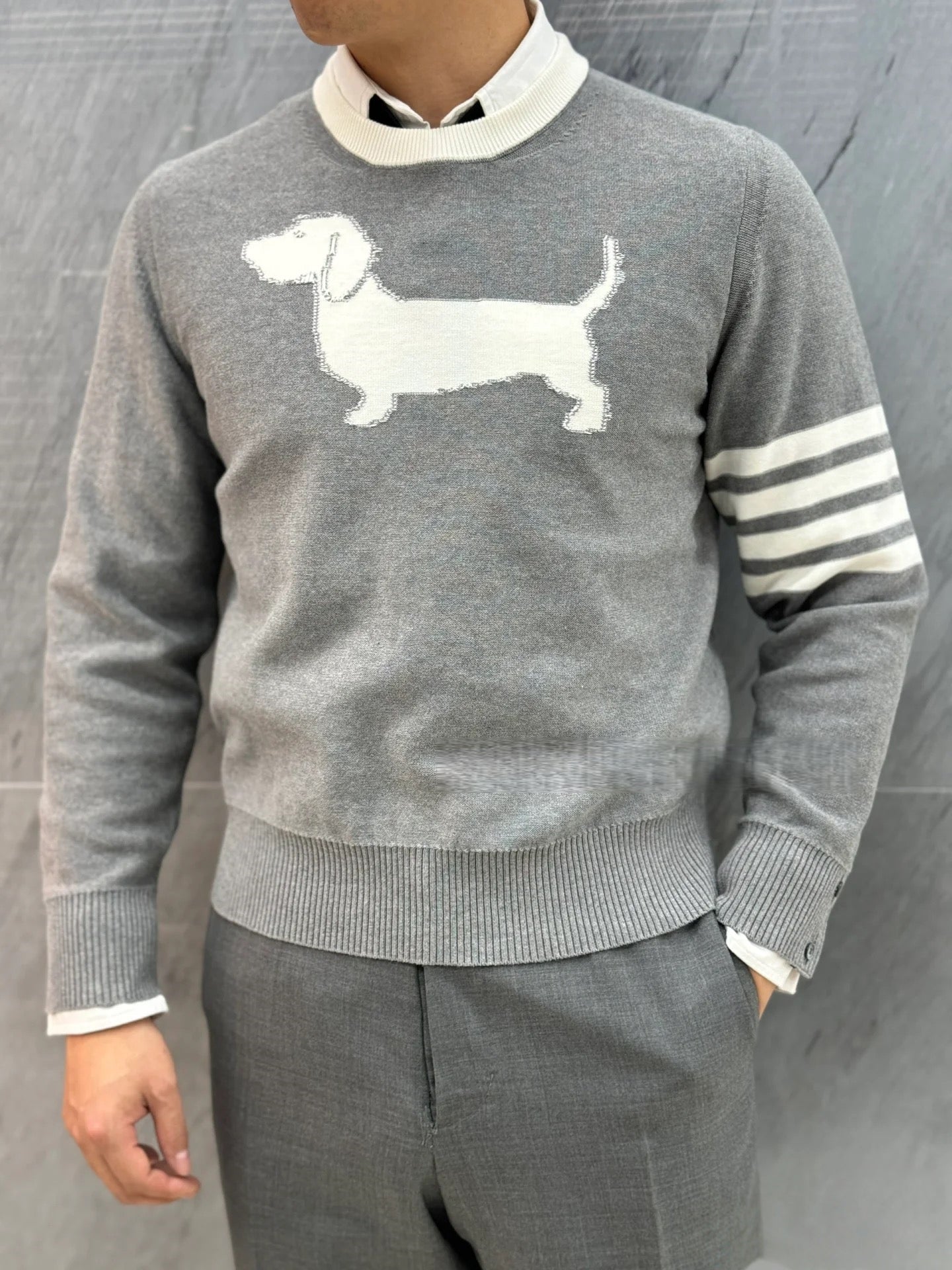 2025SS Puppy Crew Neck Sweater THOM TREND
