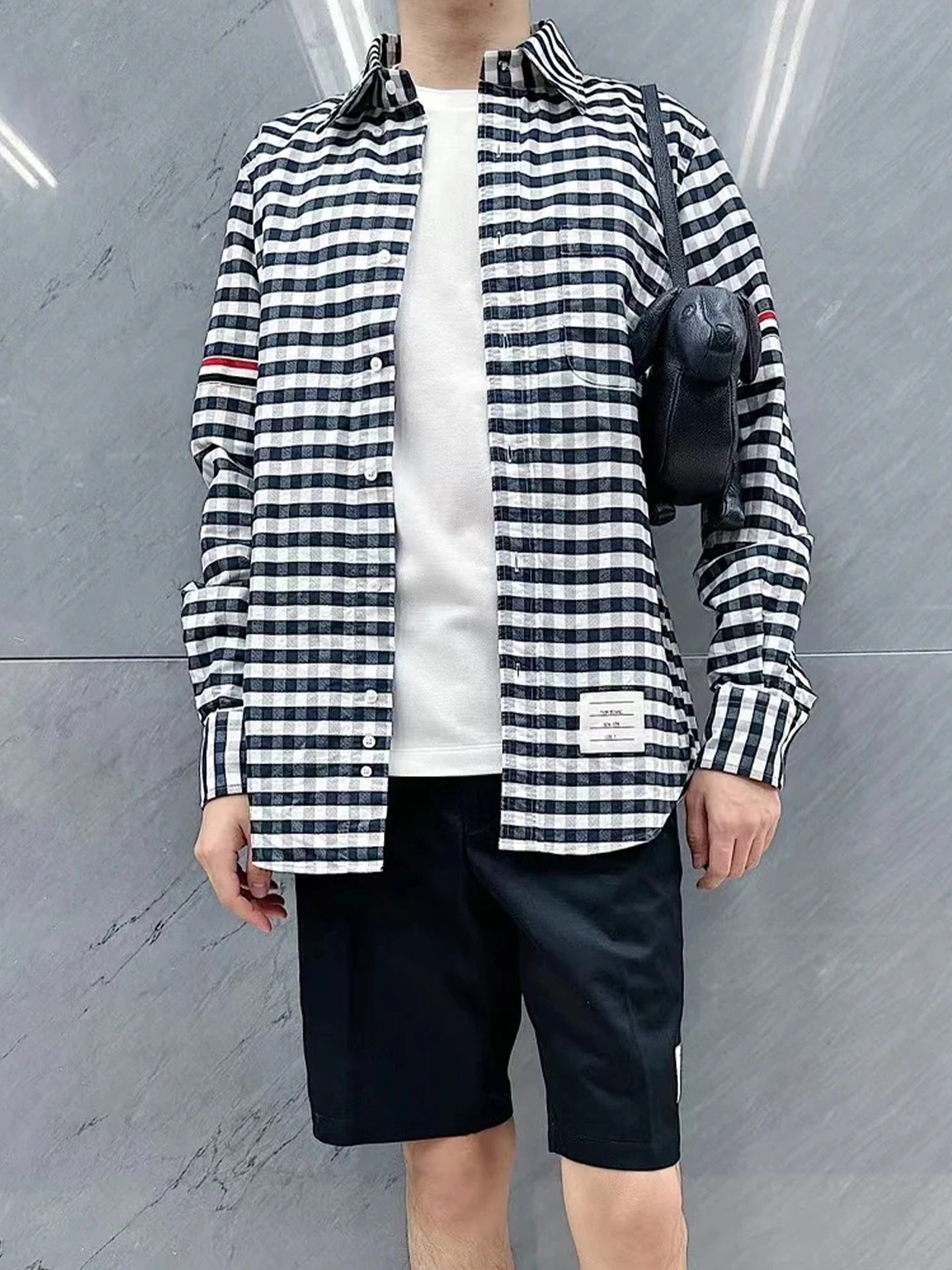 2025SS Couple plaid shirt THOM TREND