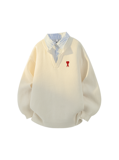 Faux two-piece sweater THOM TREND