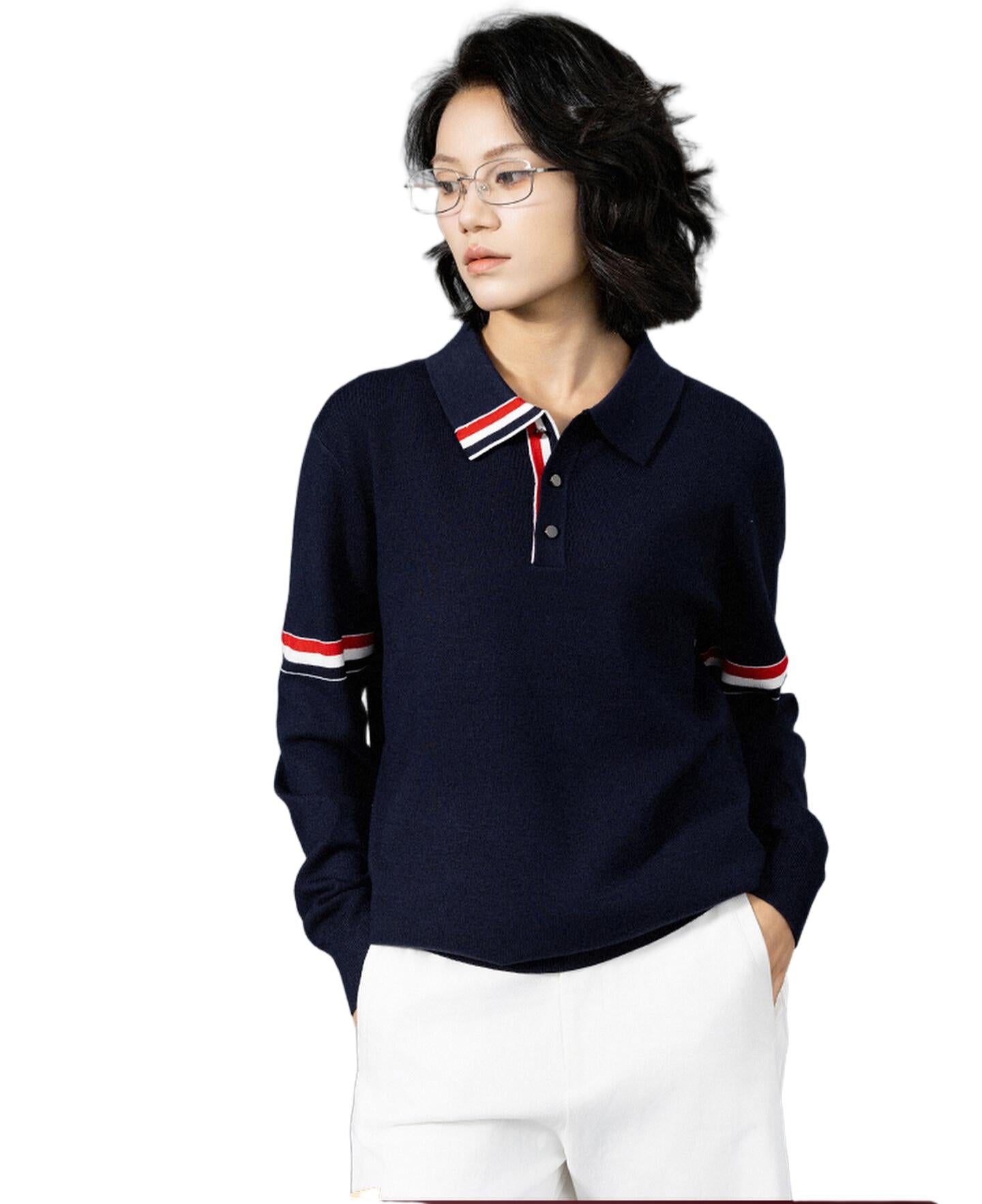 2025SS Unisex lapel sweater THOM TREND