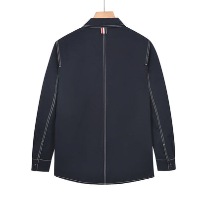 2025SS lapel striped jacket THOM TREND