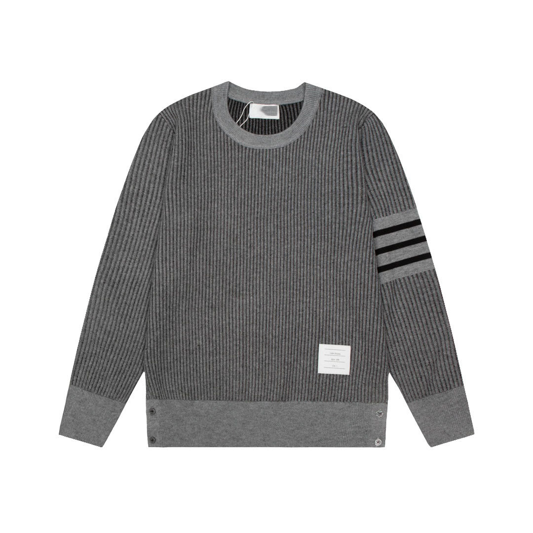 2025SS Colorblock four-bar sweater THOM TREND