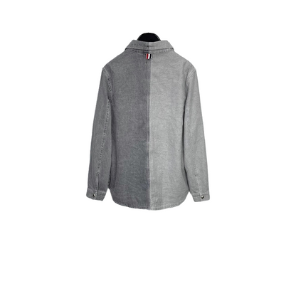2025SSS Colorblock denim shirt jacket THOM TREND