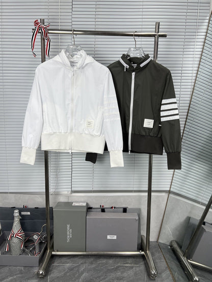 2025SS striped zip-up jacket THOM TREND