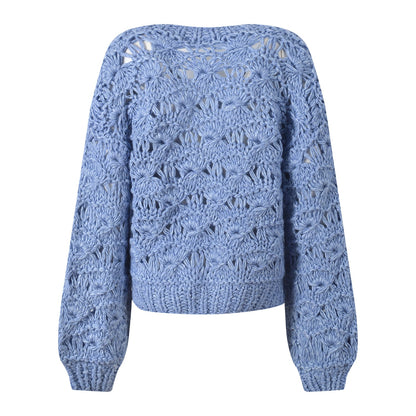 2025SS Crochet V-neck cardigan THOM TREND