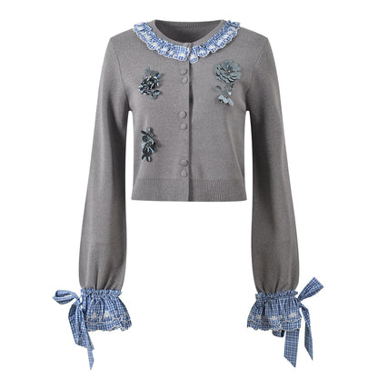 2025SS Bow cuff cardigan THOM TREND