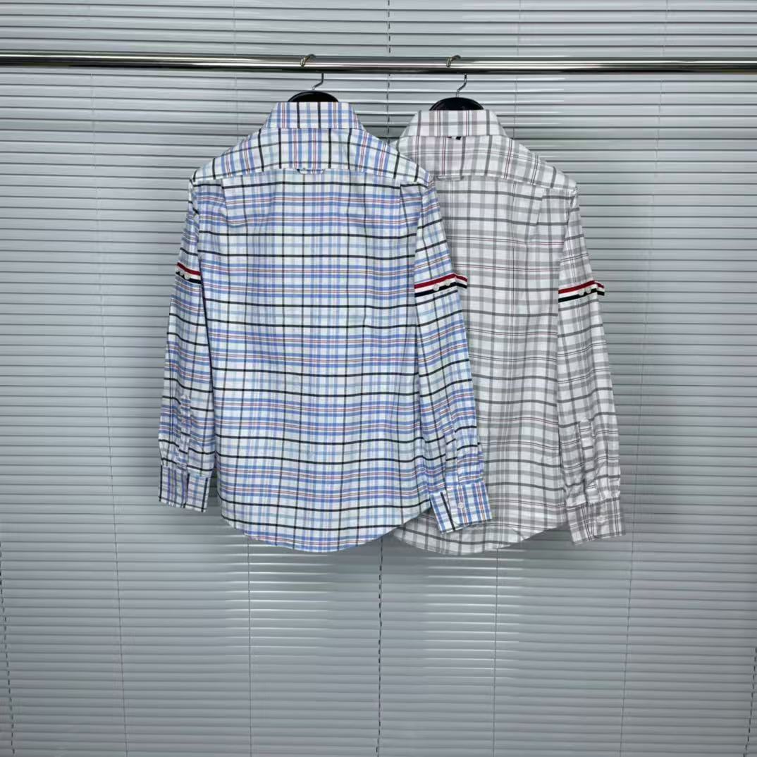 2025SSS plaid long-sleeved shirt THOM TREND