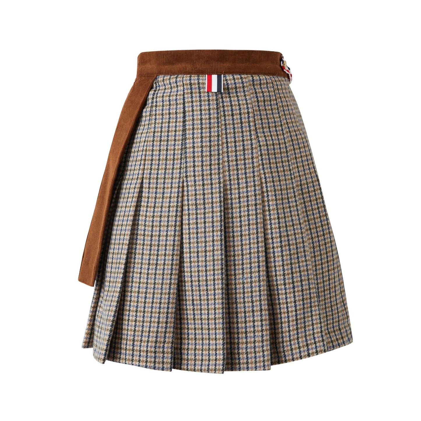 2025SS Contrast color plaid skirt