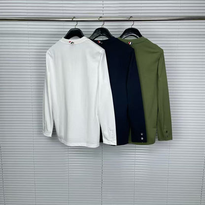 2025SS  chest pocket long-sleeved T-shirt THOM TREND