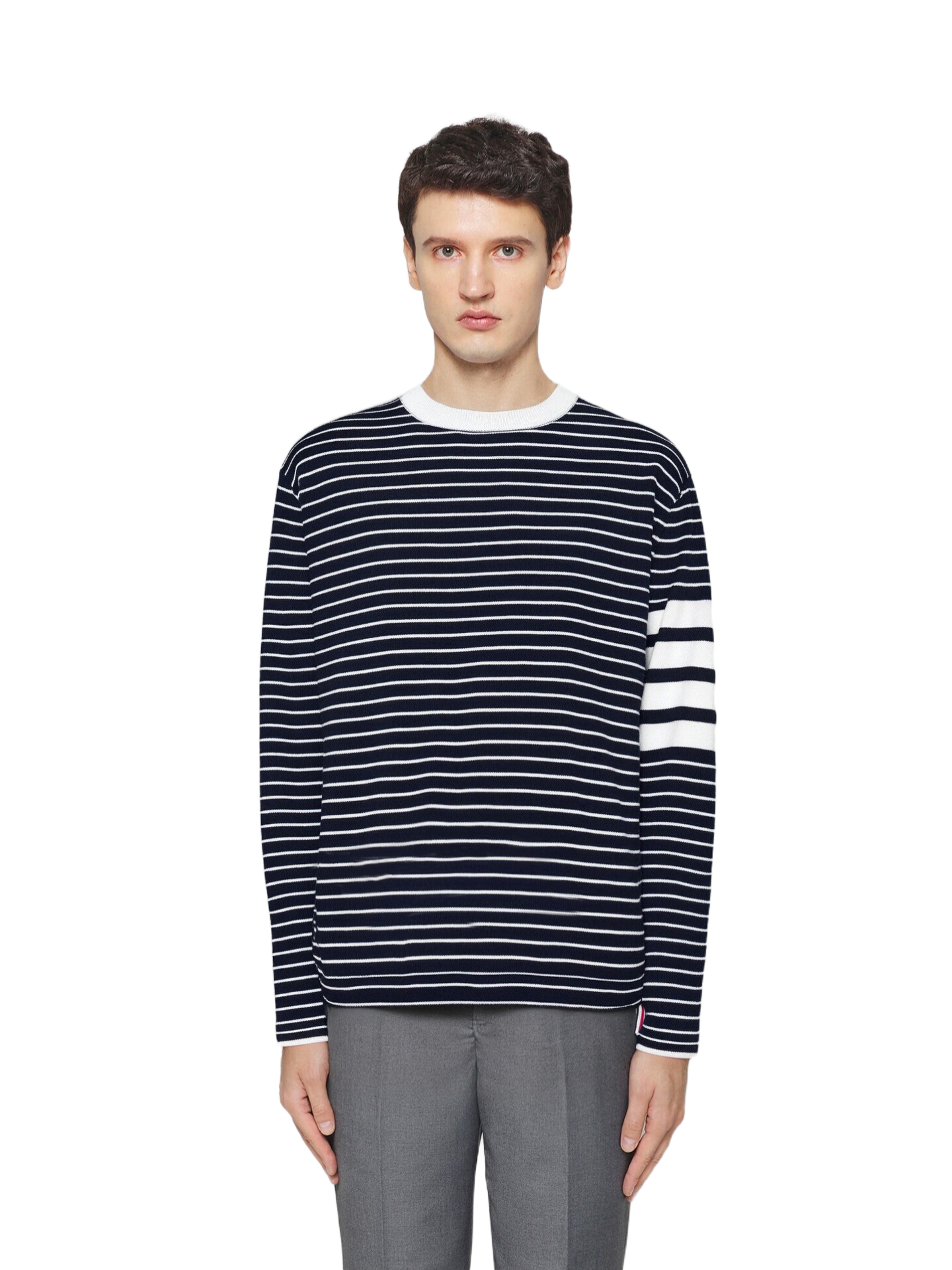 Chunky knit lapel sweater（副本） THOM TREND