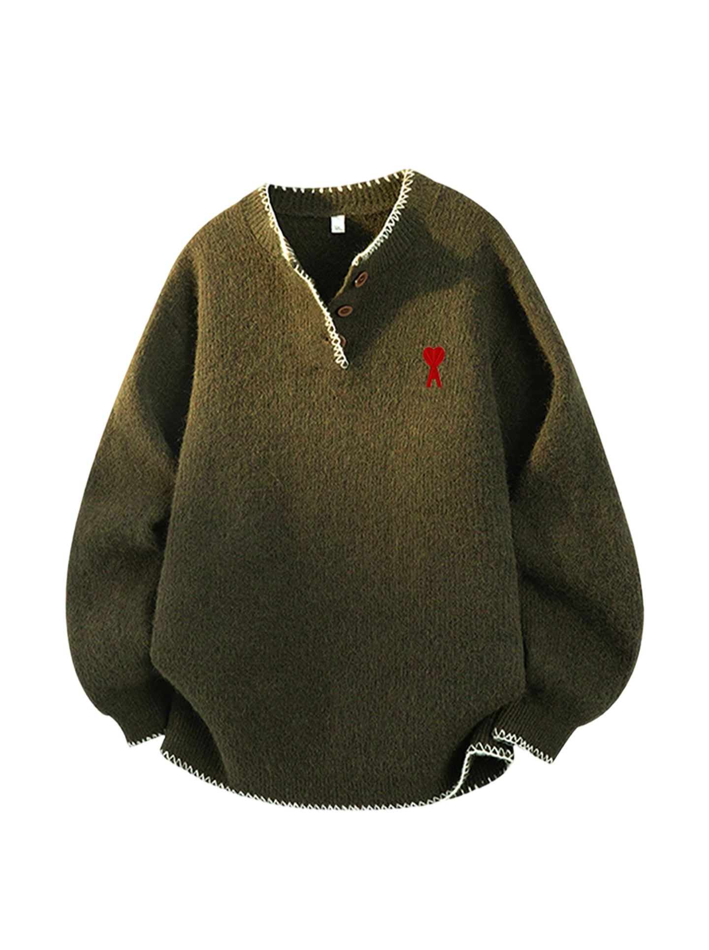 American Henley Collar Sweater THOM TREND