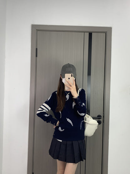 2025SS feather embroidered sweater THOM TREND