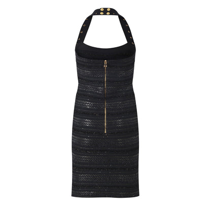 2025SS Tweed halterneck dress THOM TREND