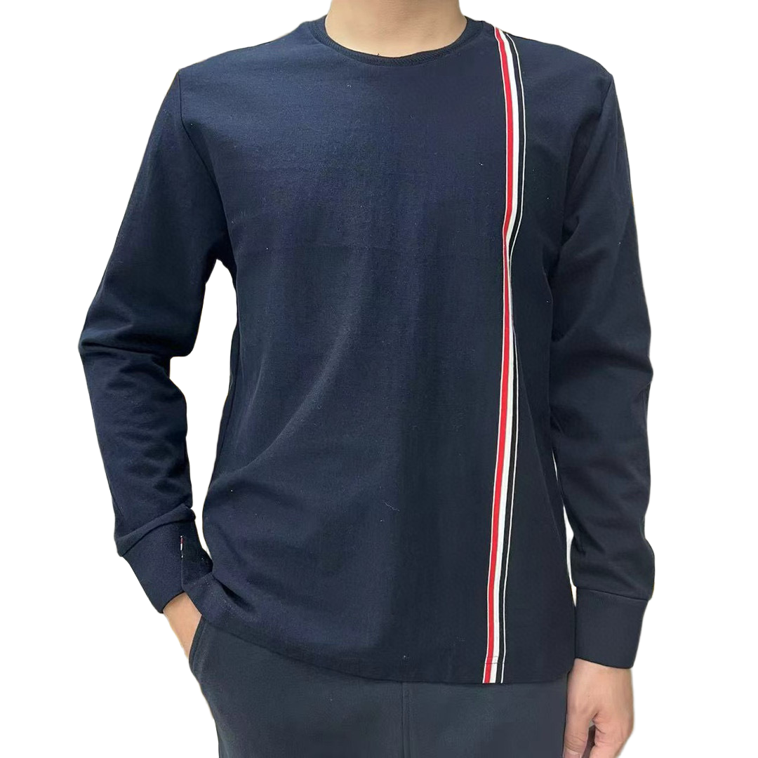 2025SS  vertical striped long-sleeved T-shirt THOM TREND