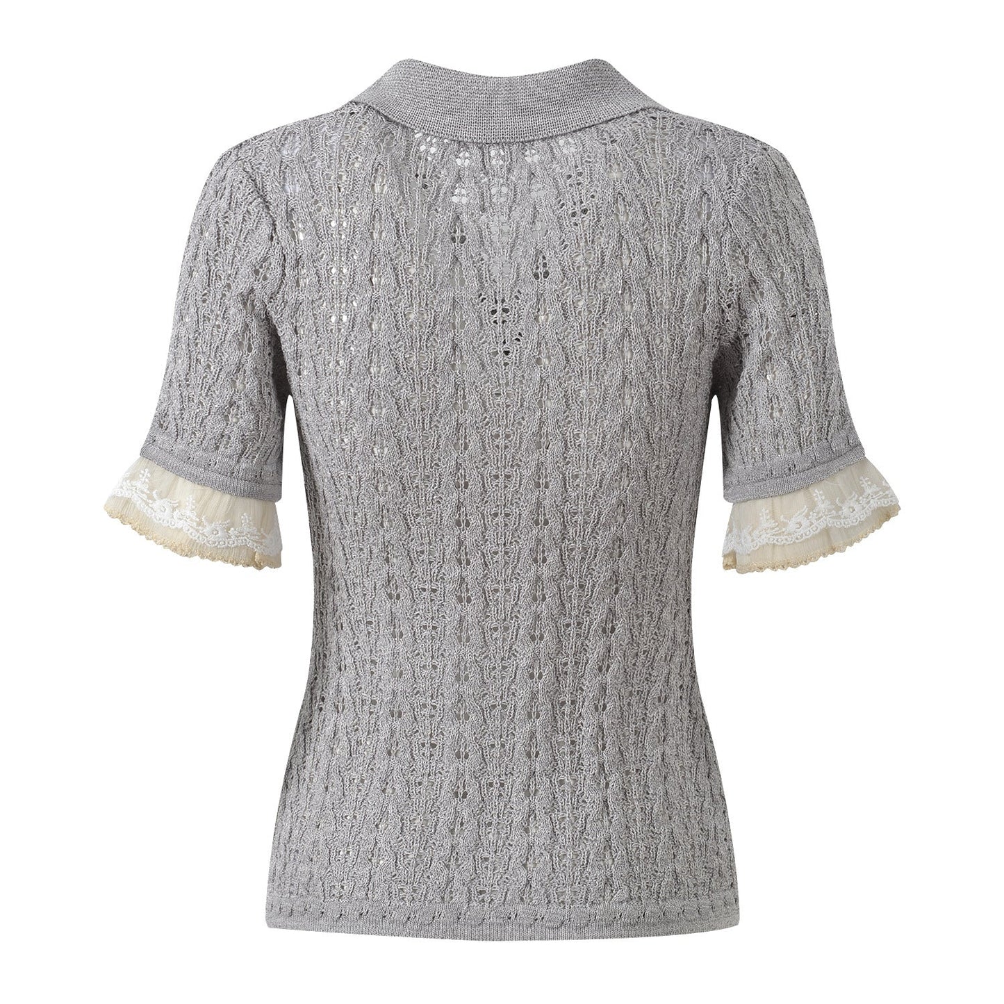 2025SS Lace knit short sleeves THOM TREND