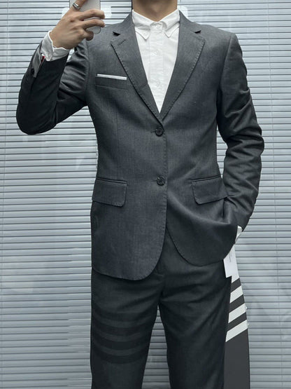 2025SSS  Men's four-bar striped suit THOM TREND