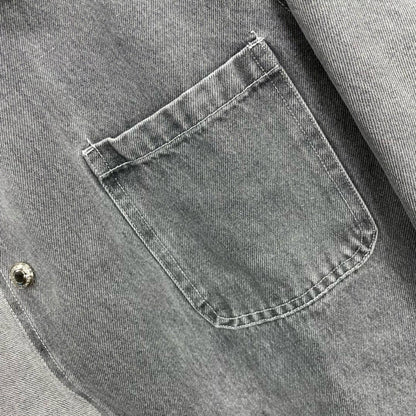 2025SSS Colorblock denim shirt jacket THOM TREND