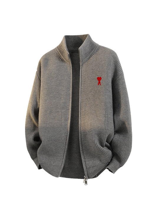 stand-up collar cardigan THOM TREND