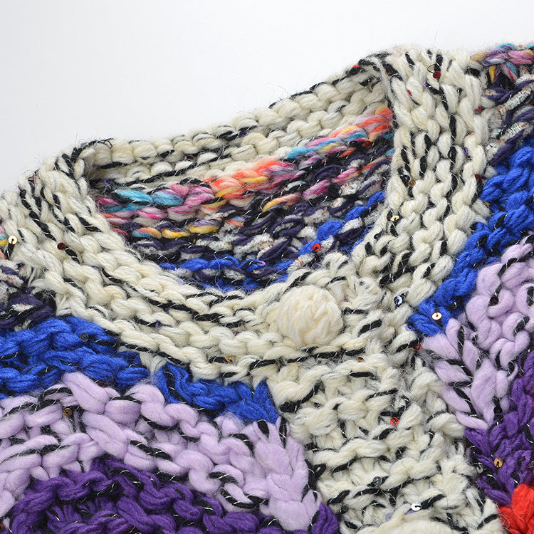 2025SS Chunky knit cardigan jacket THOM TREND