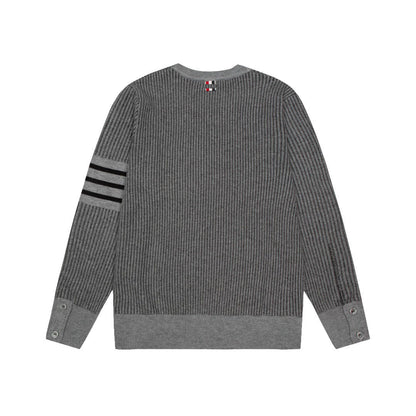 2025SS Colorblock four-bar sweater THOM TREND