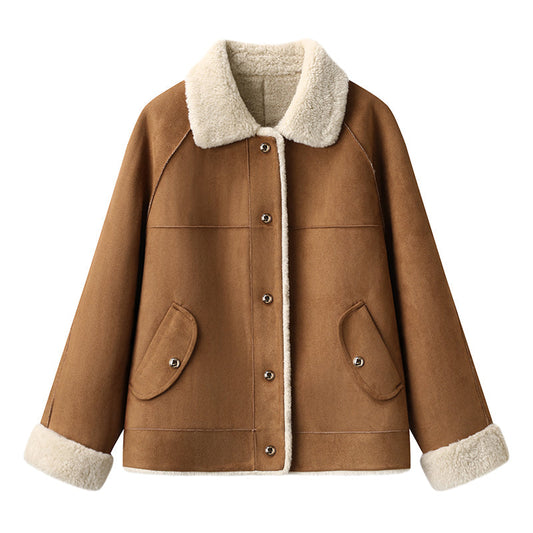 2025SS Suede faux lambskin jacket THOM TREND